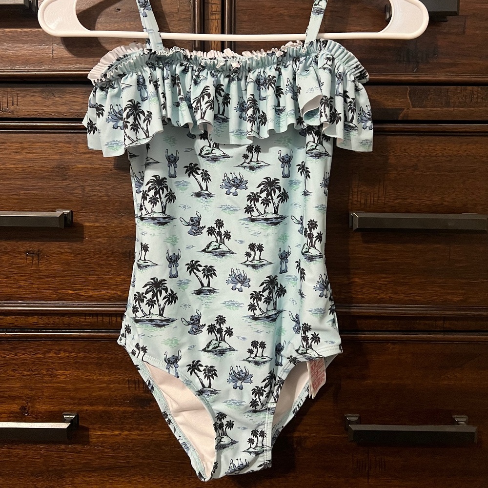 Disney Store Stitch Swimsuit for Girls - One Piece